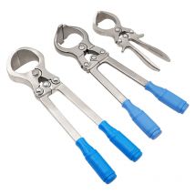 1PC Schafe Kastrationszange Edelstahl Bloodless Ringkastration Clamp Vieh Ziege, Ob Zangen Carbon Kastrationszange