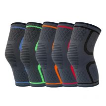 1 pz ginocchiera sportiva gel di silice ginocchiere antiscivolo corsa yoga ginocchiera ventilazione protettiva maglia nylon alta elasticità