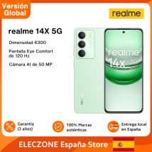 Versión Global realme 14X 5G Smartphone Dimensity 6300 5G Chipset 50MP AI Cámara 120Hz Eye Comfort Display 5000mAh Batería IP64