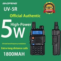 Baofeng UV5R schermo LED 5W palmare ad alta potenza VHF/UHF136-174MHz e 400-520MHz Dual Band