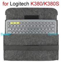 K380 Case for Logitech K380 Bag Cover Sleeve PU PVC Storage Handbag Bluetooth Keyboard Accessories Carrying Purse Pouch Portable