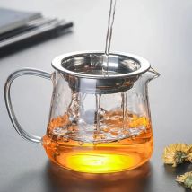 Hitzebeständige Teekanne aus klarem Glas, faire Tasse mit Griff, Cha Hai, handgefertigte Kung-Fu-Puer-Teetassen, Gongdao-Tasse, Teebereiter, Teegeschirr