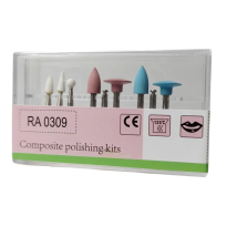 9 teile/schachtel Dental Composite Polieren Für Niedrige Geschwindigkeit Handstück Contra Winkel Kit RA0309 Harz Schleifen Polieren Set Zahnmedizin Werkzeug