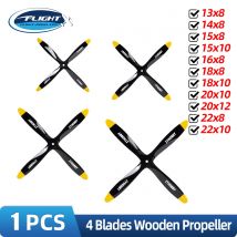 4 Klingen Holzpropeller 13x8 14x8 15x8 15x10 16x8 18x8 18x10 20x10 20x12 22x8 22x10 für RC Starrflügelflugzeugmodell
