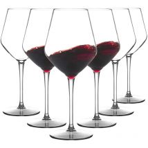 MICHLEY 2/4/6PCS Infrangibile Tritan Bicchiere di Vino di Plastica Set Da Picnic Riutilizzabile di Lusso Per Il Partito Barware Lavastoviglie All'aperto