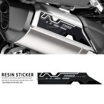 For Honda NT1100 NT 1100 2022-2023 Motorcycle Accesscies Protection Silencer Rear Body Sticker 3D Resin Sticker