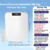 Sq Smart Auto Flip Deckel Bidet WC Japanischer Toilettensitz Smart Electric Bidet Bril Cuvette Japonaise WC Tapa Abattant WC Japonais