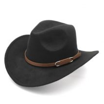 Kinder Western Cowboyhut Cowgirl Cap mit braunem Ledergürtel für Jungen und Mädchen Halloween Weihnachten Geburtstag Party Zubehör