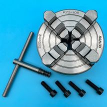 100 mm Drehfutter SANOU Marke Scroll Chuck 4-Backen-unabhängiges Spannfutter K72-100 Mini-Metallfutter