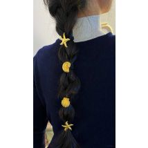 Ocean Style 2025, neue modische einfache Muschel-Haarbänder für Damen, Edelstahl-Schmuck, vielseitig einsetzbar