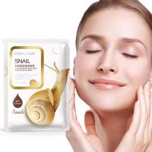10 stücke Schnecke Feuchtigkeitsspendende Gesichtsmaske Nachschub Öl Kontrolle Zarte Gesicht Blatt Masken Gesichtsmaske Hautpflege Koreanische Kosmetik