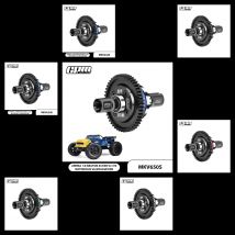 20CrMnTi Steel 50T+7075 Alu Center Complete Diffs ARRMA 1/8 Kraton V6 EXB Notorious