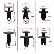 190Pcs Auto Retainer Clip 6 Größe Kunststoff Befestigungen Kit 5Pcs Panel Entfernung Installer Hand Clip Mixed Auto körper Stoßstange Niet Werkzeuge