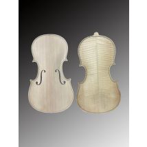 Handcraft Unfished Fiddle Violin Spruce Front Panel, Topboard Backplate, Made of Maple, 3/4, 4/4