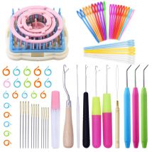 KRABALL Garn Stricken Webstuhl Blume Gänseblümchen Werkzeuge Garn Weben Muster Maker Set DIY Handwerk Werkzeug Nähen Stricken Manuelle Maschine