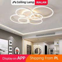 Lámpara de techo LED Simple nórdica, anillo de iluminación para el hogar, acrílico, 3 colores, accesorio regulable, accesorio para sala de estar y dormitorio