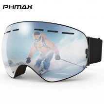 Phmax Herren-und Damen-Outdoor-Ski sonnenbrille uv400 Doppellinsen-Ski brille Herren-Snowboard brille Winter reit brille