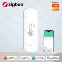 Tuya Zigbee Smart Temperatur Feuchtigkeit Sensor Innen Hygrometer Controller Überwachung Arbeit mit Smart Lautsprecher Alexa Google Hause
