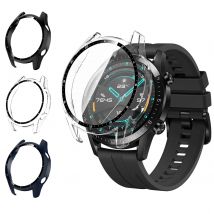 Etui ze szkła hartowanego do Huawei Watch GT2 46mm Pokrywa Pełne pokrycie Zderzak Ochrona ekranu do Huawei Watch GT 2 46mm Powłoka