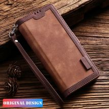 Lederhülle für Apple iPhone 11 12 13 14 15 16 17 Pro XS Max Mini XR X 8 7 Plus SE 2022 2020 17e 16e Air Flip Book Case Cover