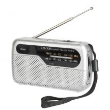 Radio Portátil de Bolsillo MK6 - Mini Radio Compacta con Auriculares, AM/FM, Batería Recargable, Sonido Estéreo para Viajes, Senderismo y Uso Diario.