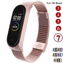 Strap For Xiaomi Mi Band 7 3 4 5 6 Wrist Metal Bracelet Screwless Stainless Steel MIband for Mi Band 7 6 4 3 5 Strap Wristbands