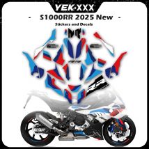 For BMW 2025 S1000RR Motorcycle Blue and White Design Fairing Shell Full Car Sticker Decal