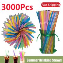 50-3000PCS rietjes Paglia Multicolor Cannucce Latte Tè Bar Festa Casa Accessori da cucina per matrimoni Cannucce per bevande all'ingrosso