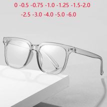 Kobiety Mężczyźni Student Okulary krótkowzroczności ze stopniem Anti Blue Rays Minus Diopter Myopes Lunettes Prescription 0 -0.5 -1.0 Do -6.0