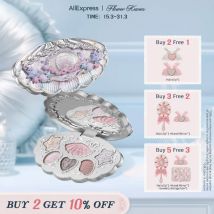 Flower Knows Shell's Jewel Collection Tavolozza per trucco a 6 colori