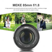 Meike 85 mm F1,8 Vollformat-Autofokus-Spiegelobjektiv für Canon EF Nikon F-Mount-Kameras wie 60D 70D 600d T5 D500 D610 D750 D780 Meke