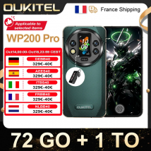 OUKITEL WP200 Pro Smartphone Robusto 5G 72(24+48)GB + 1TB Android 15 6,7'' 120Hz 108MP+32MP 8800mAh 45W Dual SIM/AI/NFC