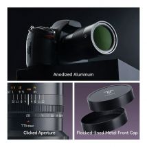 TTArtisan Vollformat 100 mm F2,8 Makro 2X Kameraobjektiv für Insektenfotografie für Sony E A6400 Fuji X GFX Canon R EF Nikon Z F L