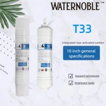 Waternoble T33 Nachfilter-Aktivkohle mit Kokosnussschale für verbessertem Geschmack, kompatibel mit den meisten Ro-Filtrations-Wasserreiniger