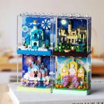 Architektur Konstrukteur Modell Gebäude Set Mini Ziegel Bausteine Spielzeug für Kinder Mädchen 7 bis 10 Jahre Erwachsene Block Geschenke