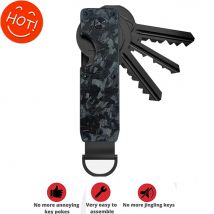 Portachiavi portachiavi compatto Portachiavi in metallo Portachiavi minimalista per portachiavi Secure 2-6 chiavi