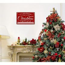 Vintage Weihnachts metalls child: ideales 8x12 Zoll Dekor für Ihre Küche, Ihr Café, Ihre Bar oder Ihr Bauernhaus-perfekt für die Winter stimmung