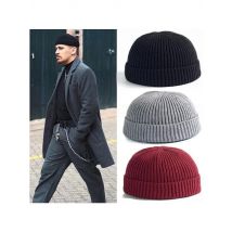 Solid Unisex Beanie Autumn Winter Wool Blends Soft Warm Knitted Cap Men Women Skull Cap Hats Gorro Ski Caps 14 Colors Beanies