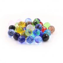 20mm Kronleuchter Kristall Facettierte Kugel Prisma Bunte Suncatcher Feng Shui Kugel Glas Lampe Teile Für DIY Beleuchtung vorhang anhänger