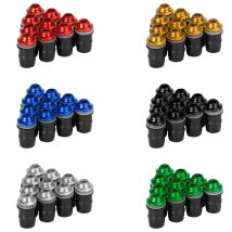 Topteng 10x aluminium m5x16mm motorrad siebs ch rauben & gummi gut muttern für honda