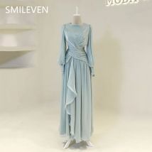 Smileven Bescheidenes Abendkleid aus Saudi-Arabien, formelle knöchellange Abendkleider, elegantes Luxus-Kleid für formelle Anlässe, maßgeschneidert 2025,