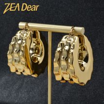 ZEADear Creolen Mädchen Geschenk Vergoldet Schmuck Sets Italienische Ornamente Mode Luxus Frauen Party Täglich Tragen Afrikanische