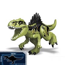 Cinese fai da te giurassico dinosauro colonna vertebrale dinosauro predatorio bestia gigante del sud drago building block giocattolo educativo per bambini