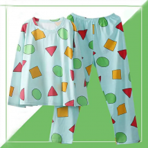 Pijama Sin Chan Mann Pyjama Sinchan Baumwolle Herbst Langarm Hosen Sets Japanische Pyjamas für Paare Mann und Frau Nachtwäsche