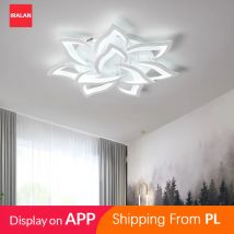 Żyrandol LED Akrylowy Dekoracja Pokoju Kuchnia Jadalnia Bar Kawowy Wewnętrzna Lampa Wisząca Sufitowa Pilot Zdalnego Sterowania