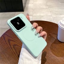 Luksusowe, matowe etui silikonowe w pastelowych kolorach do Xiaomi Mi 15 14 Pro Xiaomi15 Xiaomi14 z magnetycznym mocowaniem Magsafe, ultracienkie.