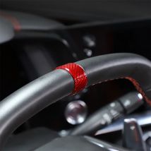 Für Chevrolet Corvette C8 Stingray Z51 Z06 2020-2023 Real Carbon Fiber Lenkrad Richtungen Ring Abdeckung Auto Zubehör