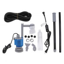 Elektrischer Aquarium-Kiesreiniger, 1700 l/h, 60 Hz, 28 W, platzsparender, leistungsstarker elektrischer Wasserwechsler für Aquarium, Aquarium, US 110 V