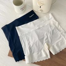 Damen unterwäsche sexy Spitze Höschen hohe Taille nahtlose Komfort Sicherheits hose Mode einfarbige Mädchen Boden Boxer hose