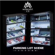 MoreArt&TimeMicro 1:64 HKS Yokohama RocketBunny Assemble Diorama LED-Beleuchtung Garage